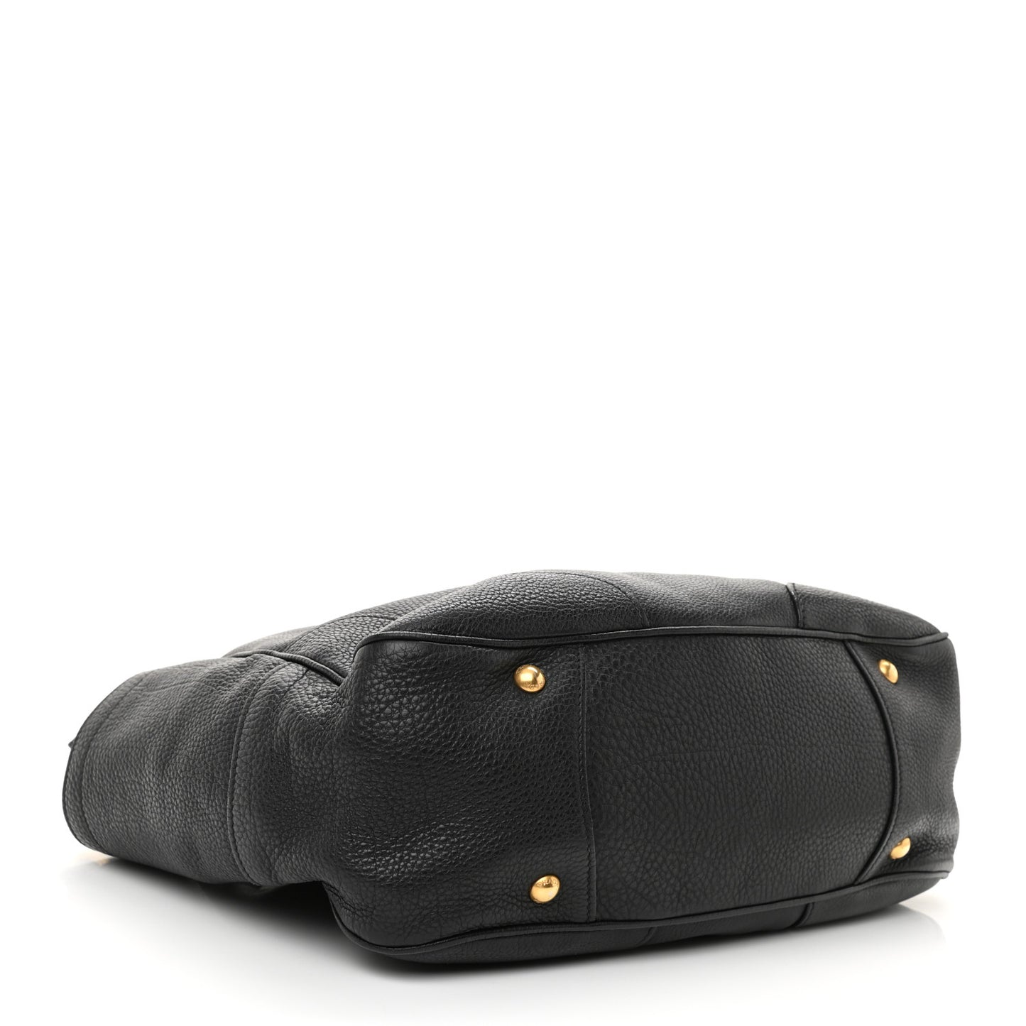 Vitello Daino Shoulder Bag Black