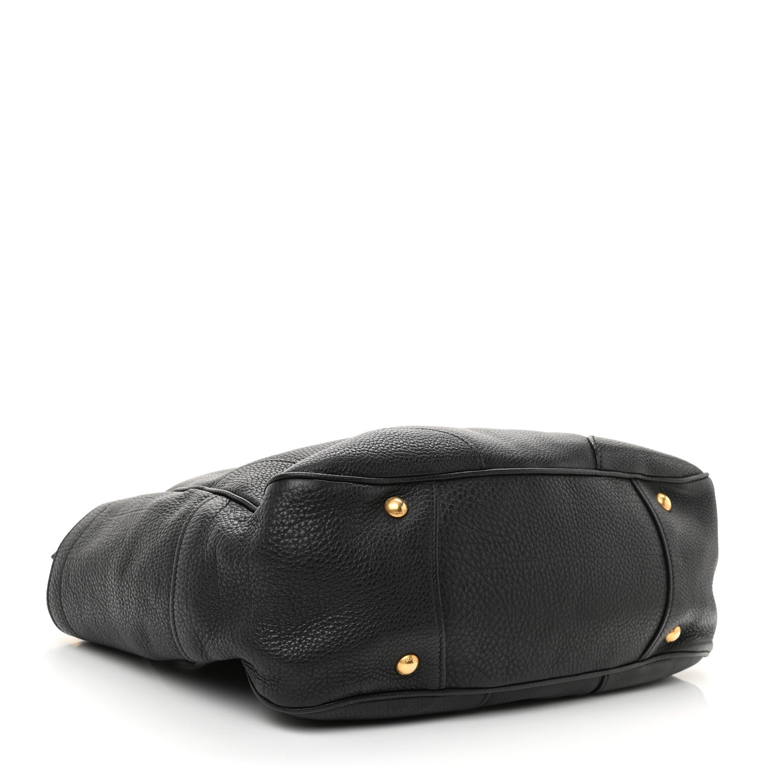 Prada Vitello Daino Shoulder Bag Black 4 of 10