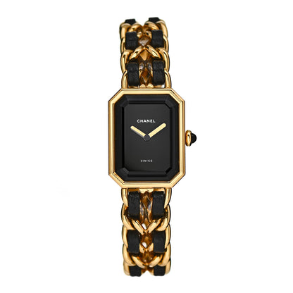 Chanel Stainless Steel Lambskin 20mm Chain Premiere Quartz Watch Gold M 1 of 4