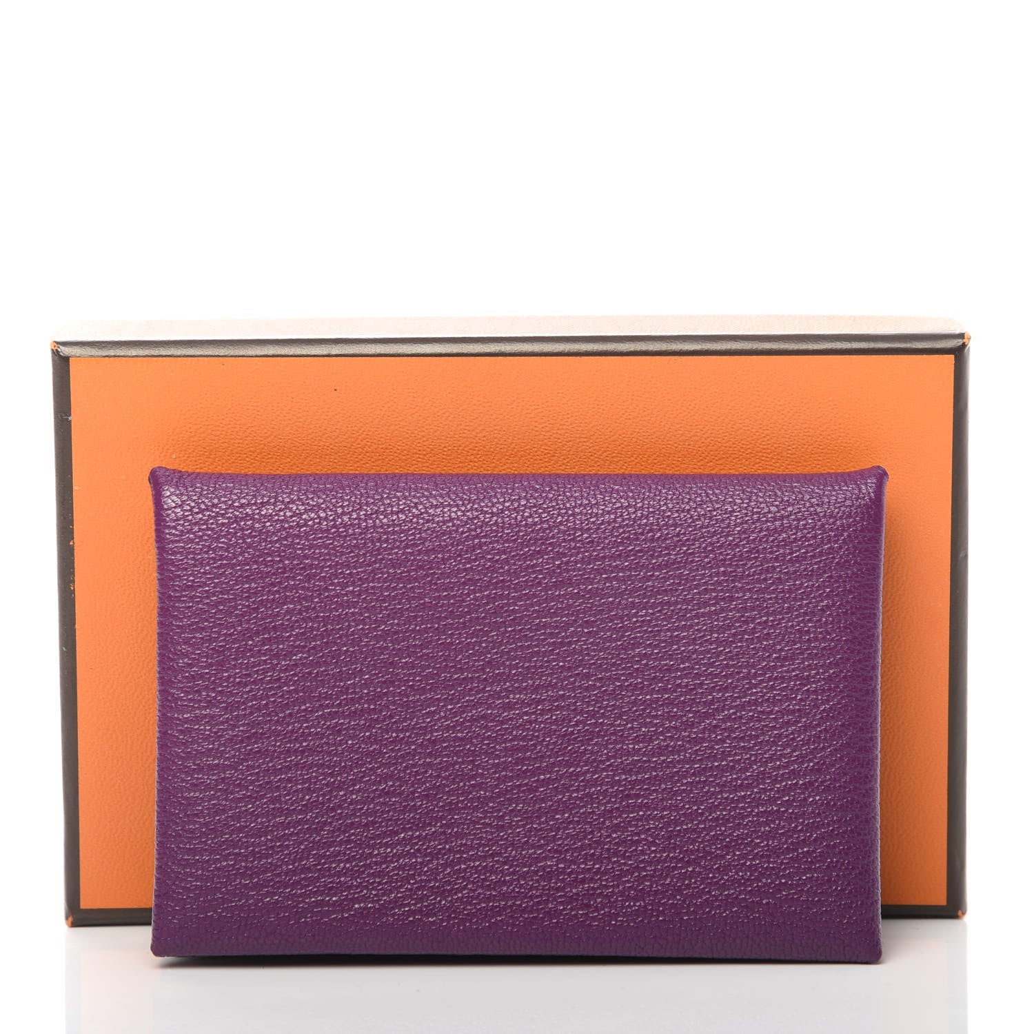 Hermes Chevre Mysore Calvi Card Case Anemone 8 of 8