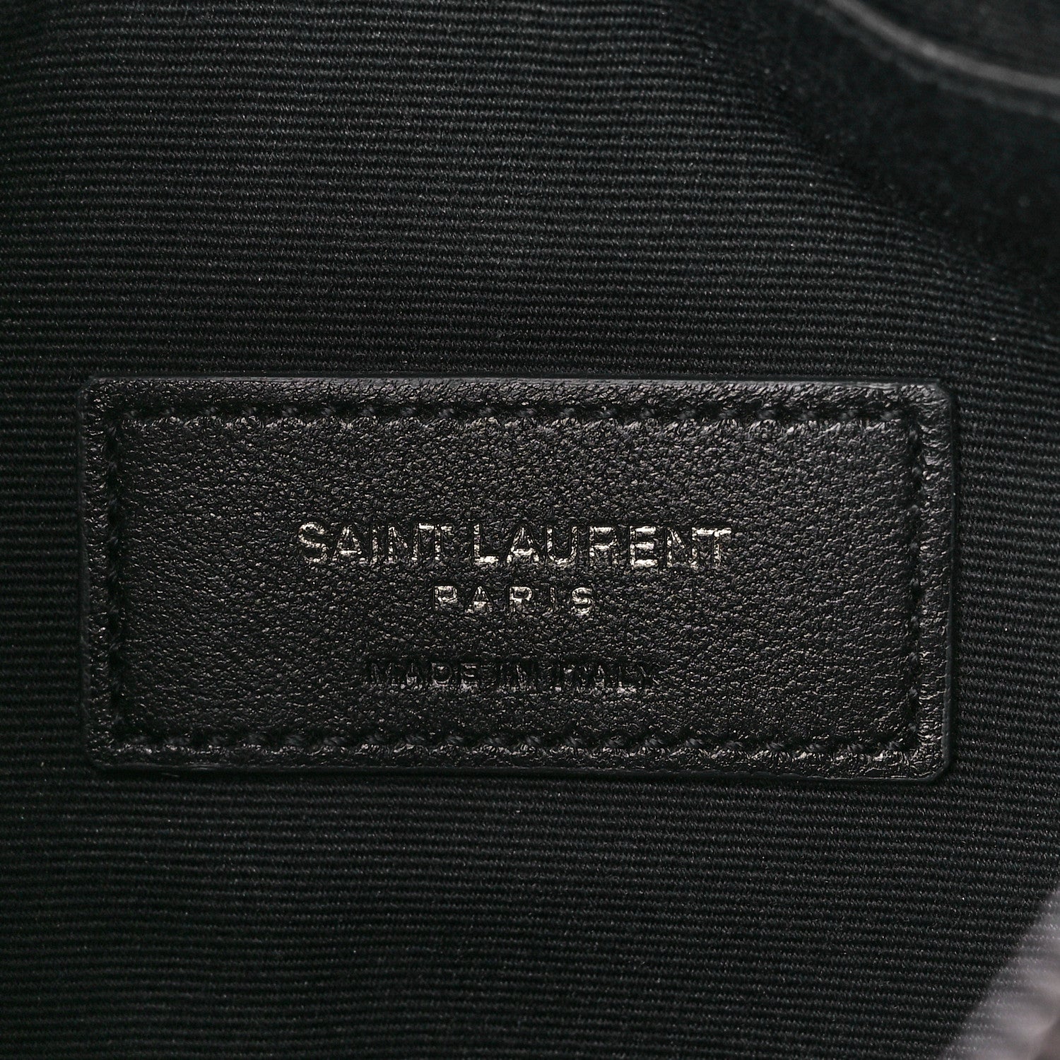 Saint Laurent Crinkled Calfskin Matelasse Monogram Niki Bill Pouch Black 6 of 12