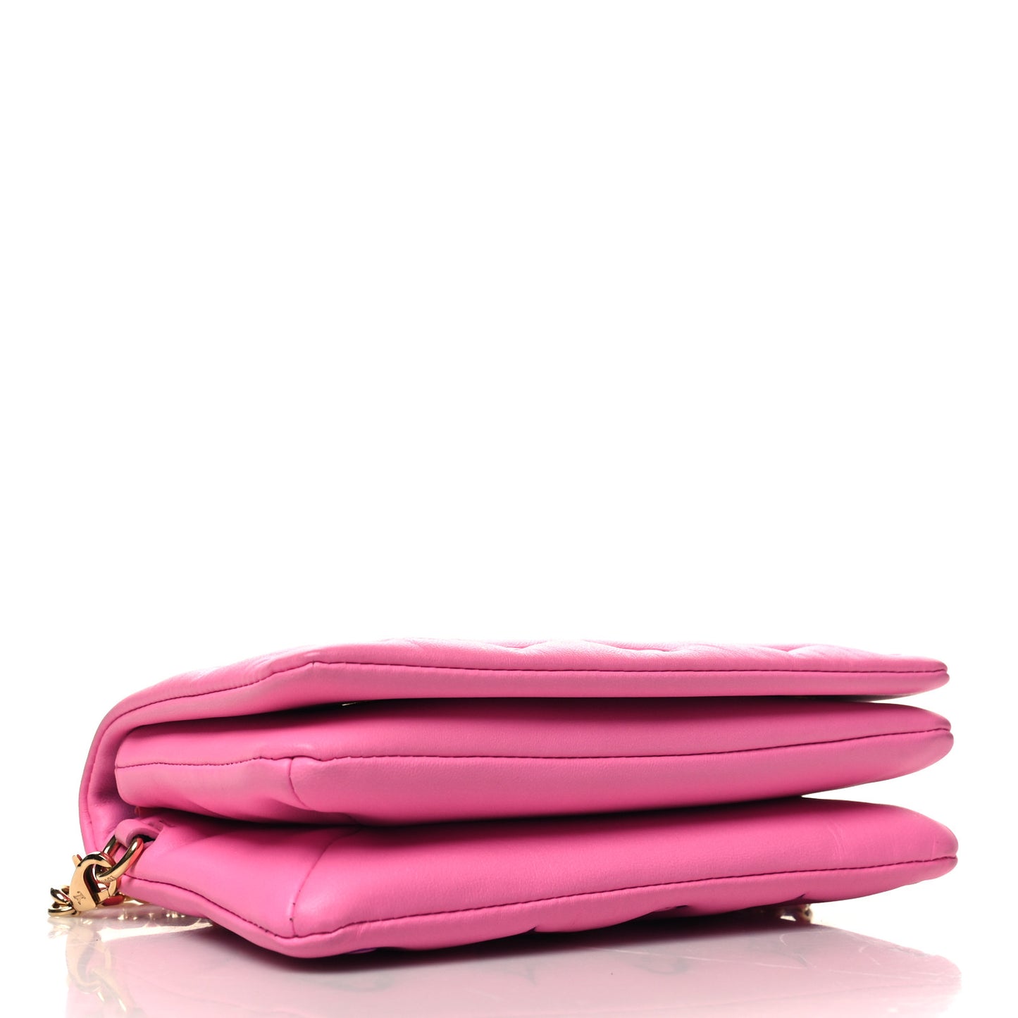 Lambskin Embossed Monogram Vuittamins Pochette Coussin Rose Violet