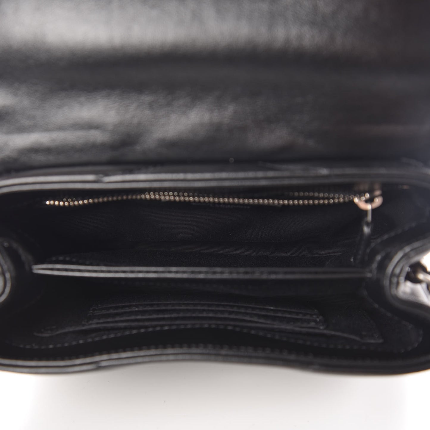 Calfskin Y Quilted Monogram Toy Loulou Crossbody Bag Black