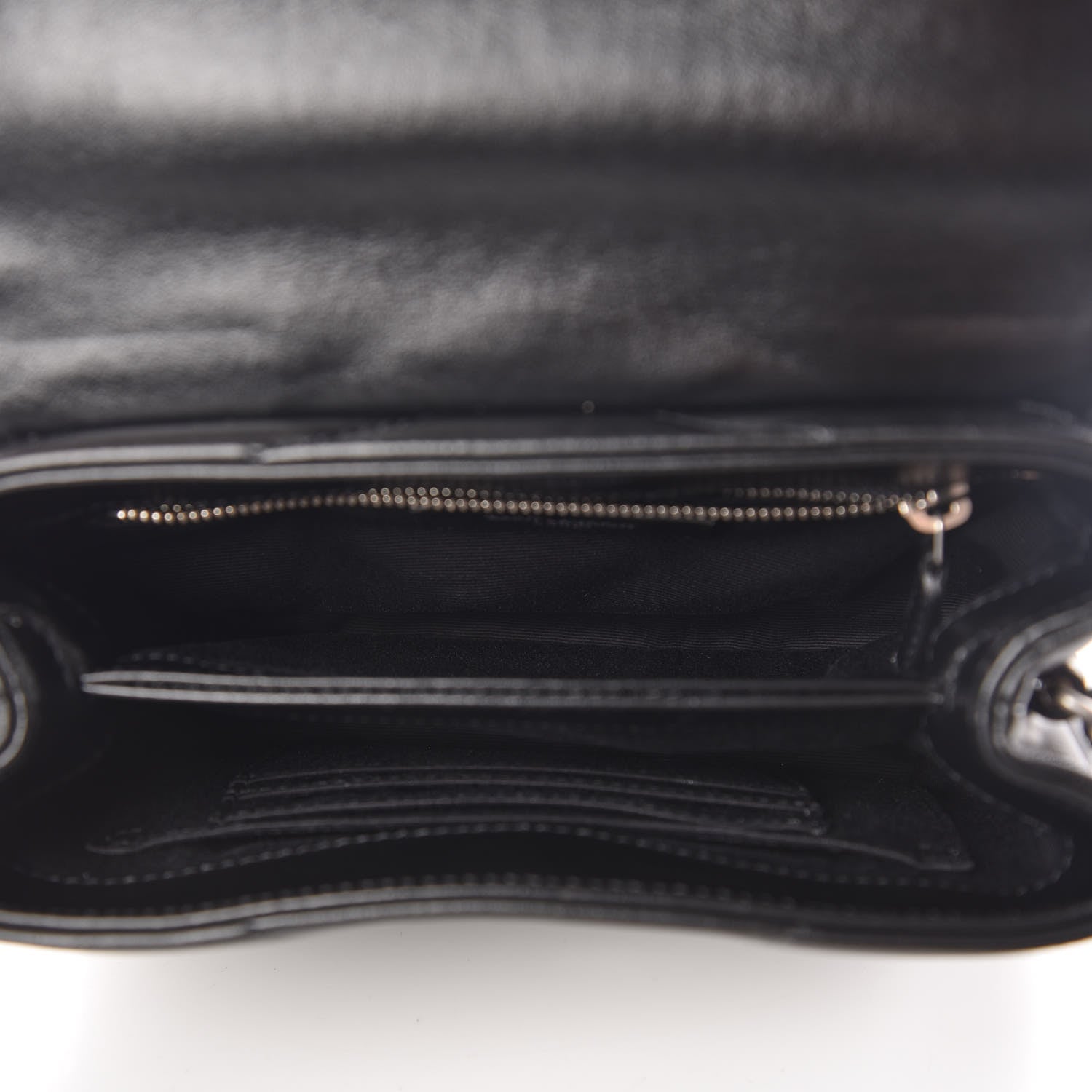 Saint Laurent Calfskin Y Quilted Monogram Toy Loulou Crossbody Bag Black 7 of 16