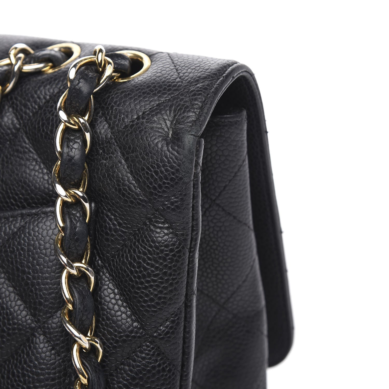 Chanel Caviar Quilted Jumbo Single Flap Black 15 of 16
