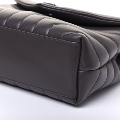 Saint Laurent Calfskin Y Quilted Monogram Small Loulou Chain Satchel Asphalt 7 of 14