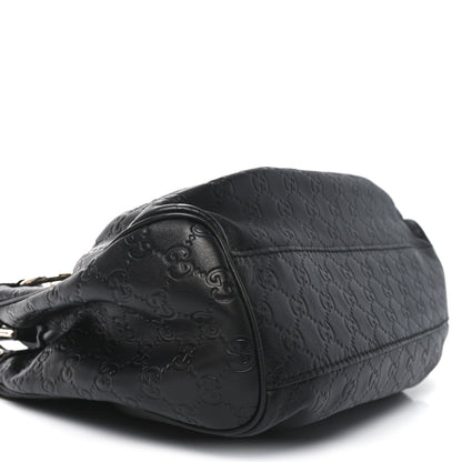 Gucci Guccissima Medium Sukey Tote Black 9 of 10