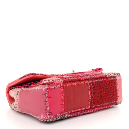 Chanel Tweed Patchwork Jumbo Single Flap Pink 4 of 11