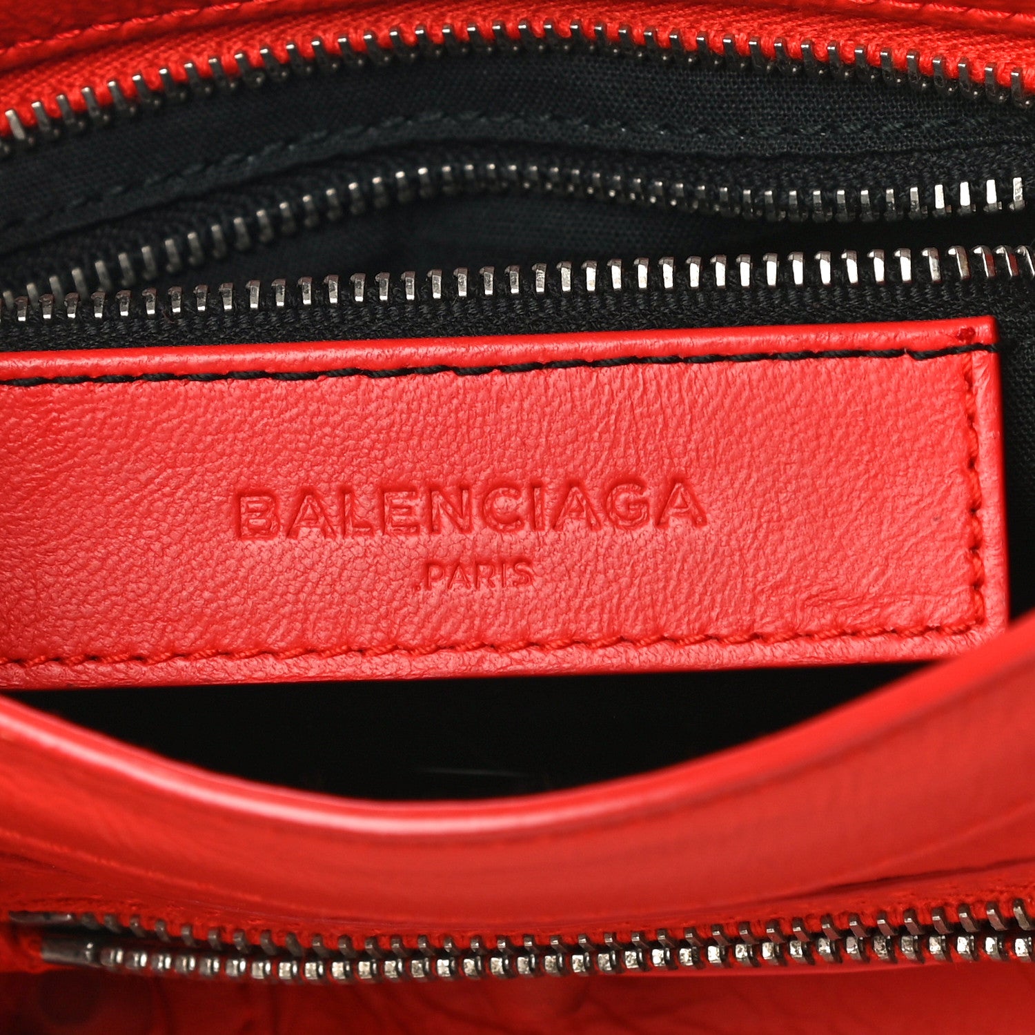 Balenciaga Matte Goatskin Rubber Covered Classic Hardware Mini City Rouge Coquelicot Rouge Braise 6 of 11