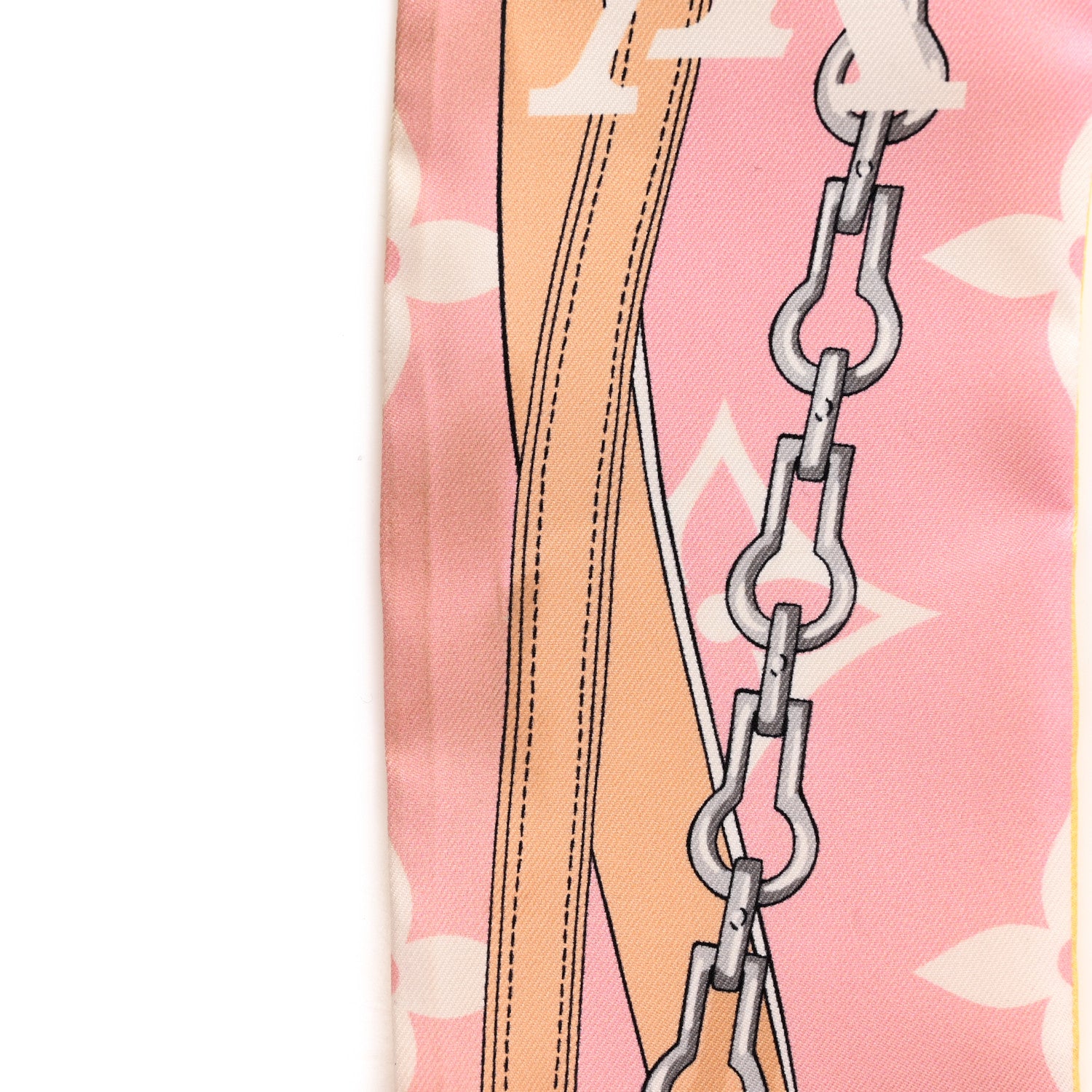 Louis Vuitton Silk Monogram Gradient By The Pool Bandeau Pink 7 of 10