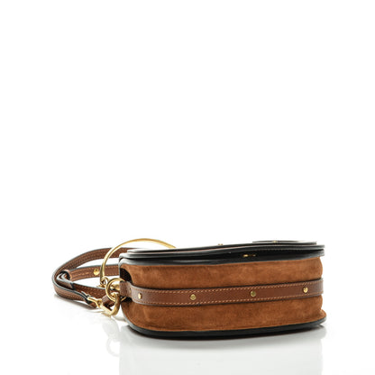 Chloe Calfskin Suede Small Nile Bracelet Bag Caramel 5 of 7