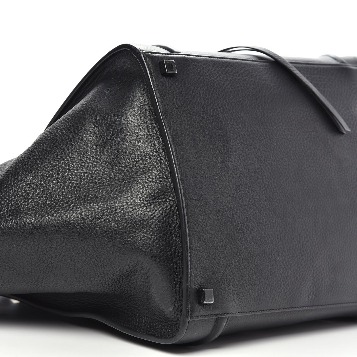 Grained Calfskin Medium Phantom Luggage Black