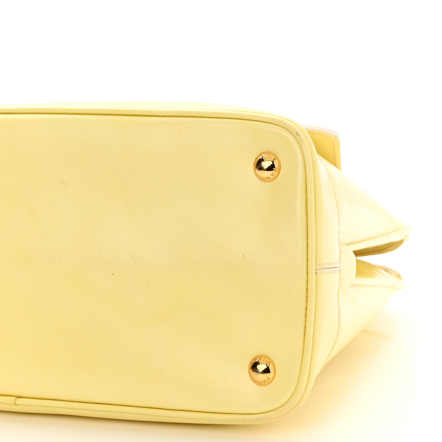 Prada Saffiano Lux Medium Open Promenade Tote Ananas 8 of 16