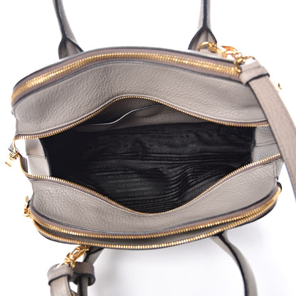 Prada Vitello Daino Top Handle Dome Tote Argilla 5 of 11