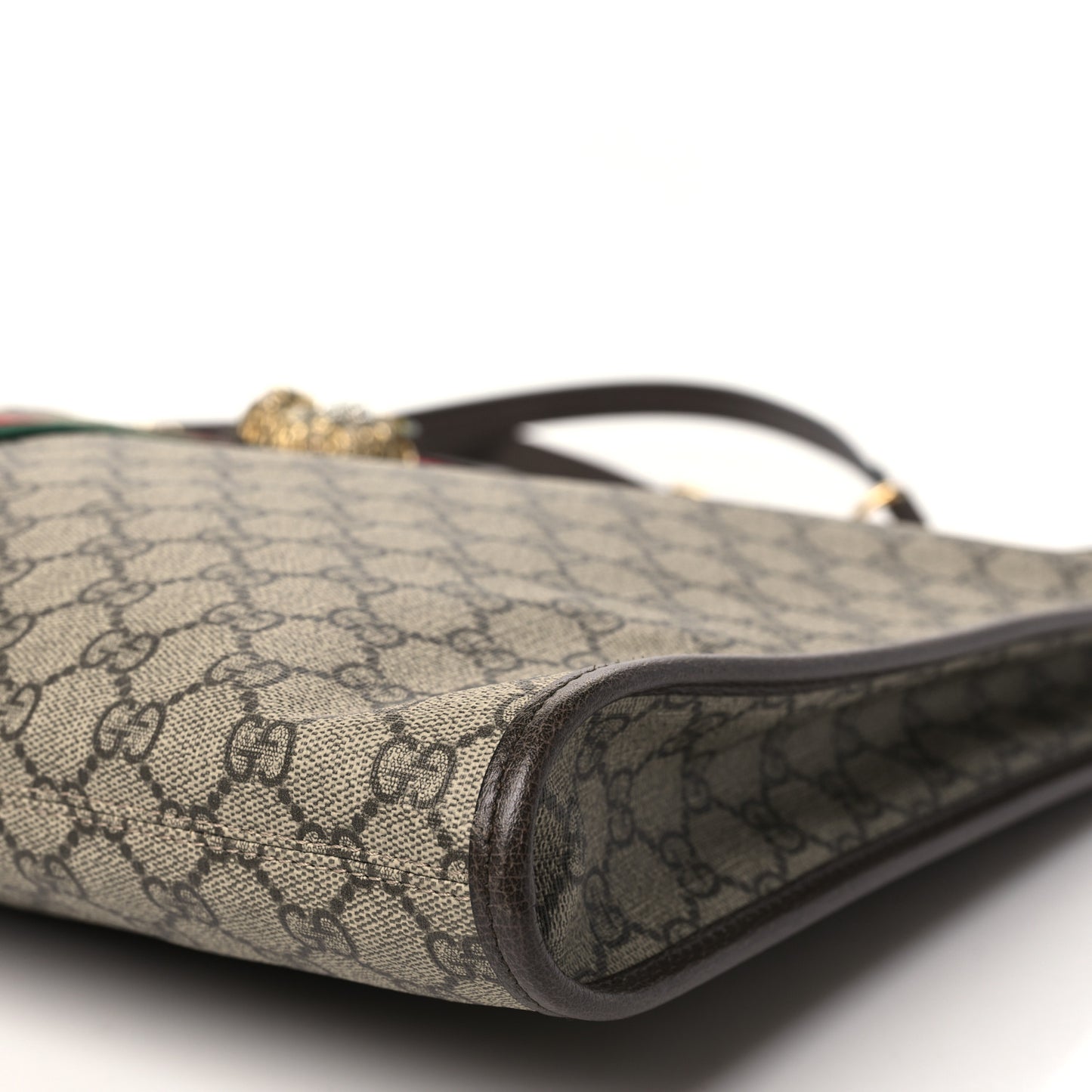 GG Supreme Monogram Large Rajah Chain Tote Beige New Acero