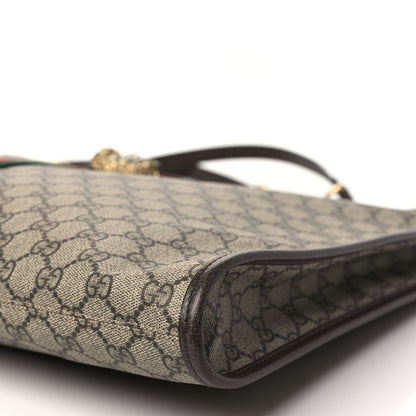 Gucci GG Supreme Monogram Large Rajah Chain Tote Beige New Acero 10 of 10