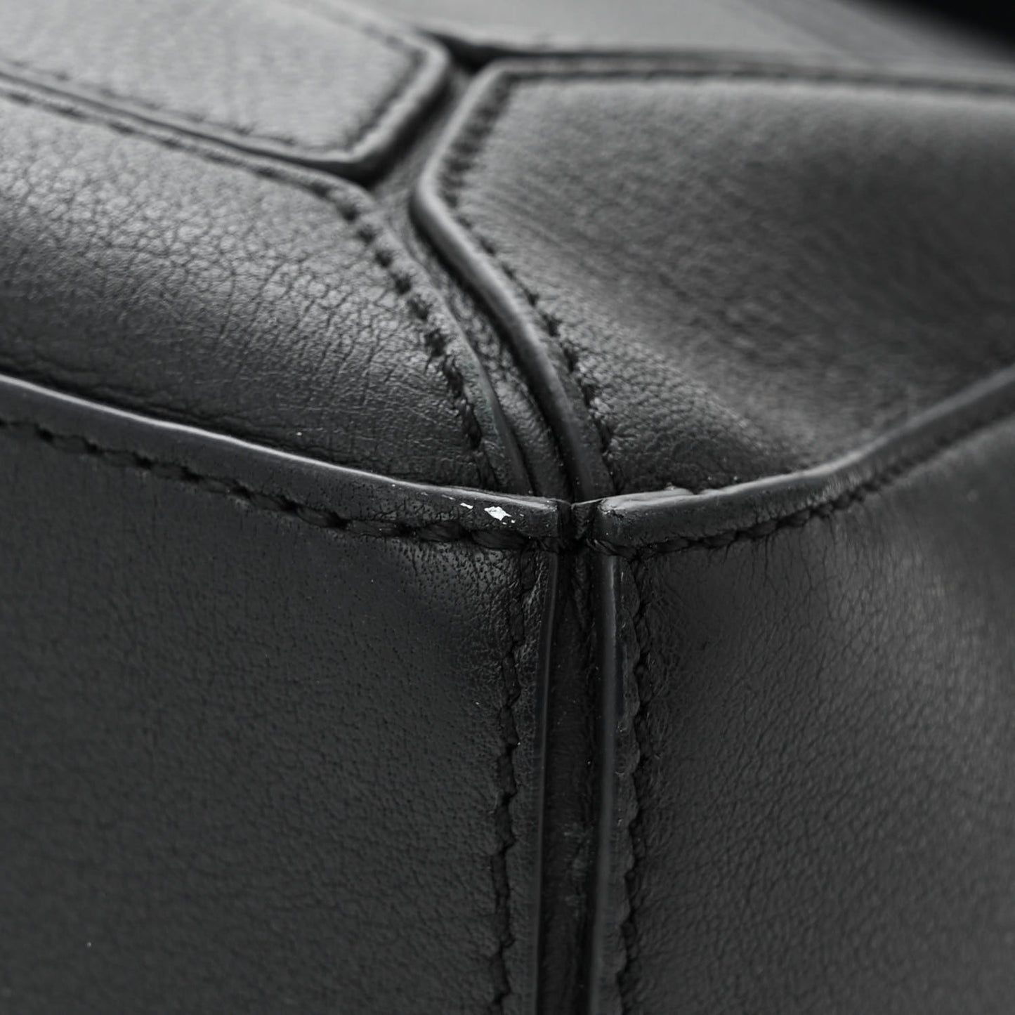 Calfskin Small Puzzle Bag Black
