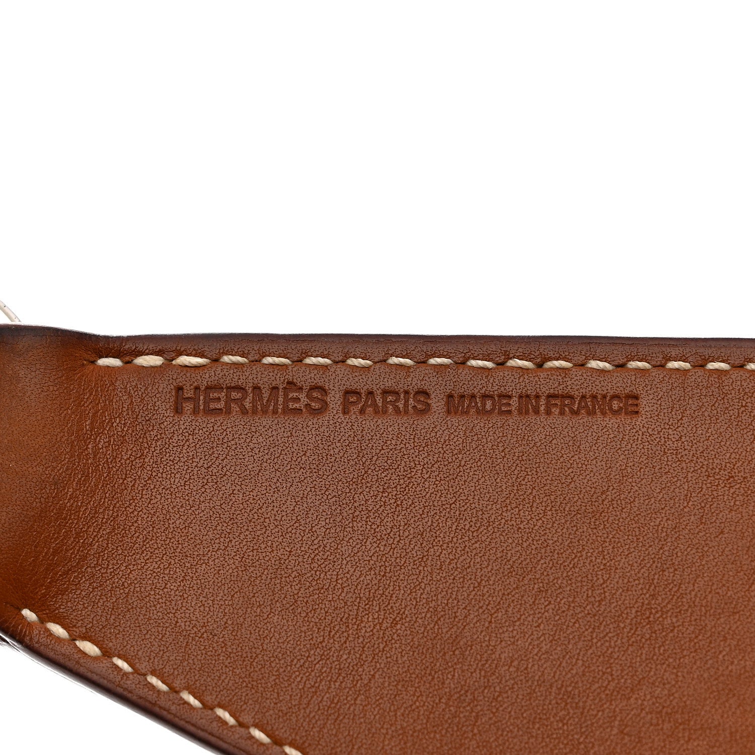Hermes Barenia Palladium Superlucky Key Ring Fauve 3 of 4