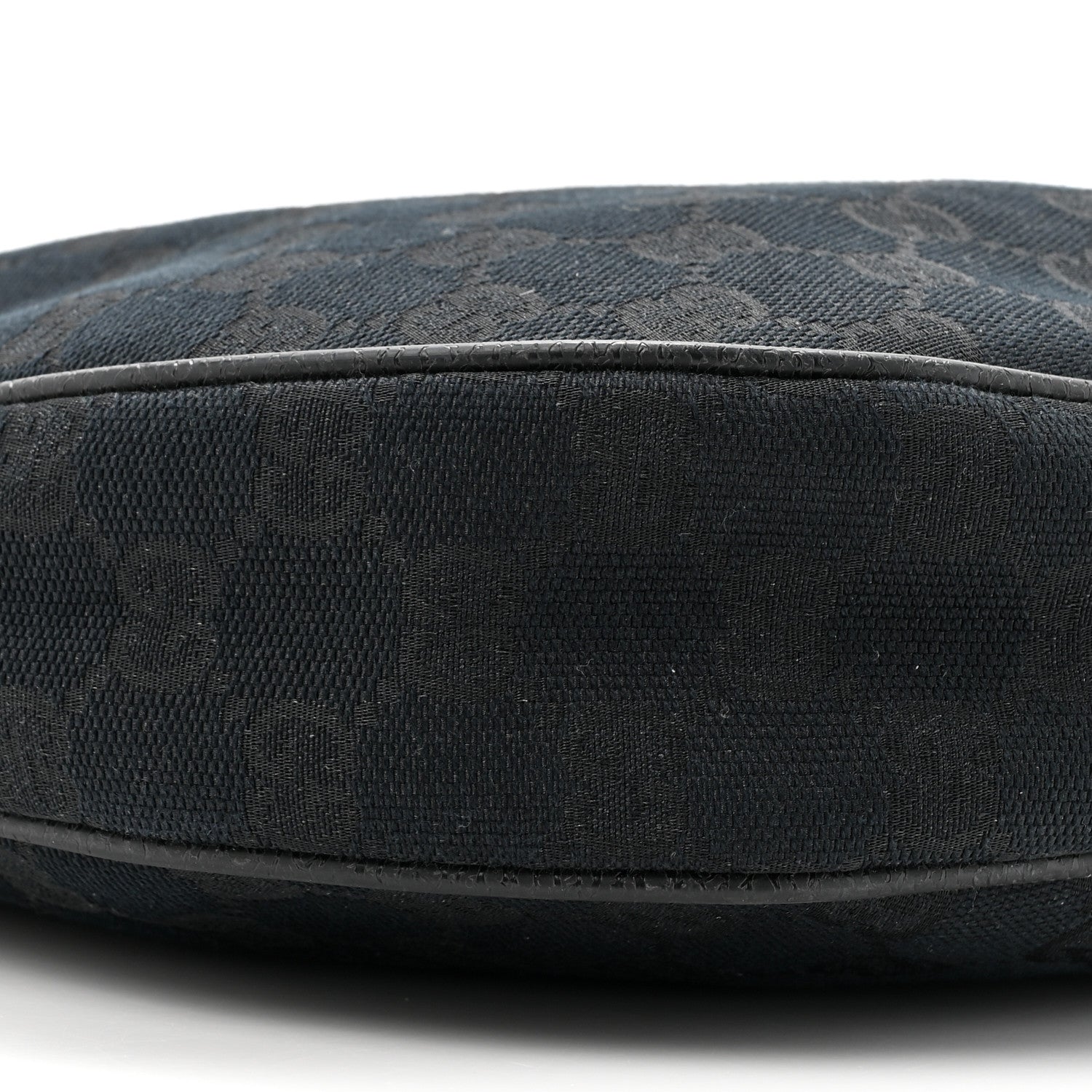 Gucci Monogram Medium Half Moon Hobo Black 10 of 12