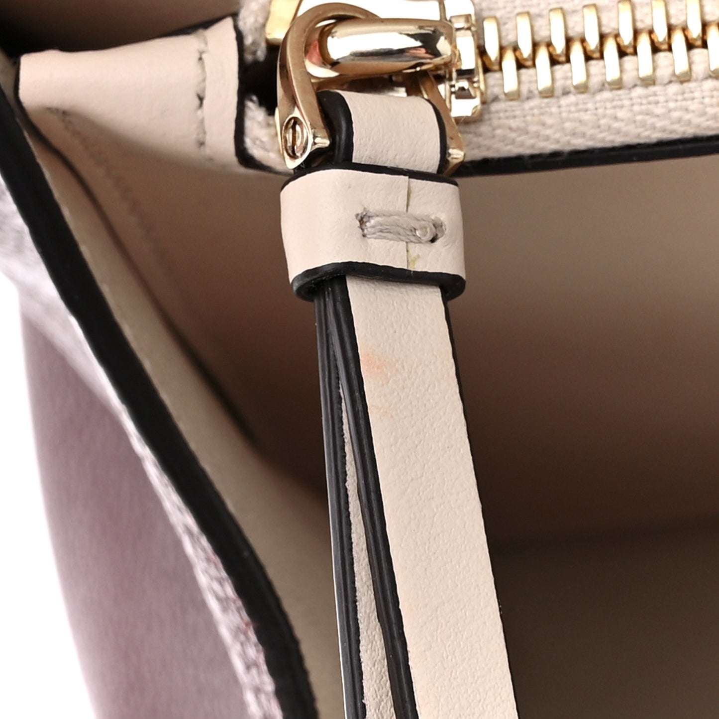 Grained Calfskin Studio Top Handle Bag Burgundy Beige