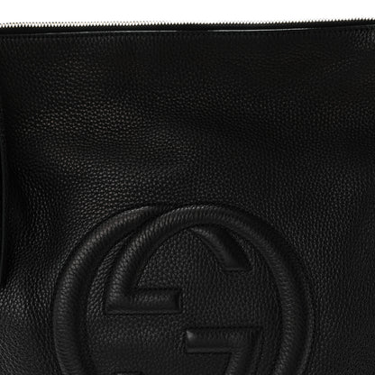 Gucci Pebbled Calfskin Large Soho Hobo Black Black 8 of 10
