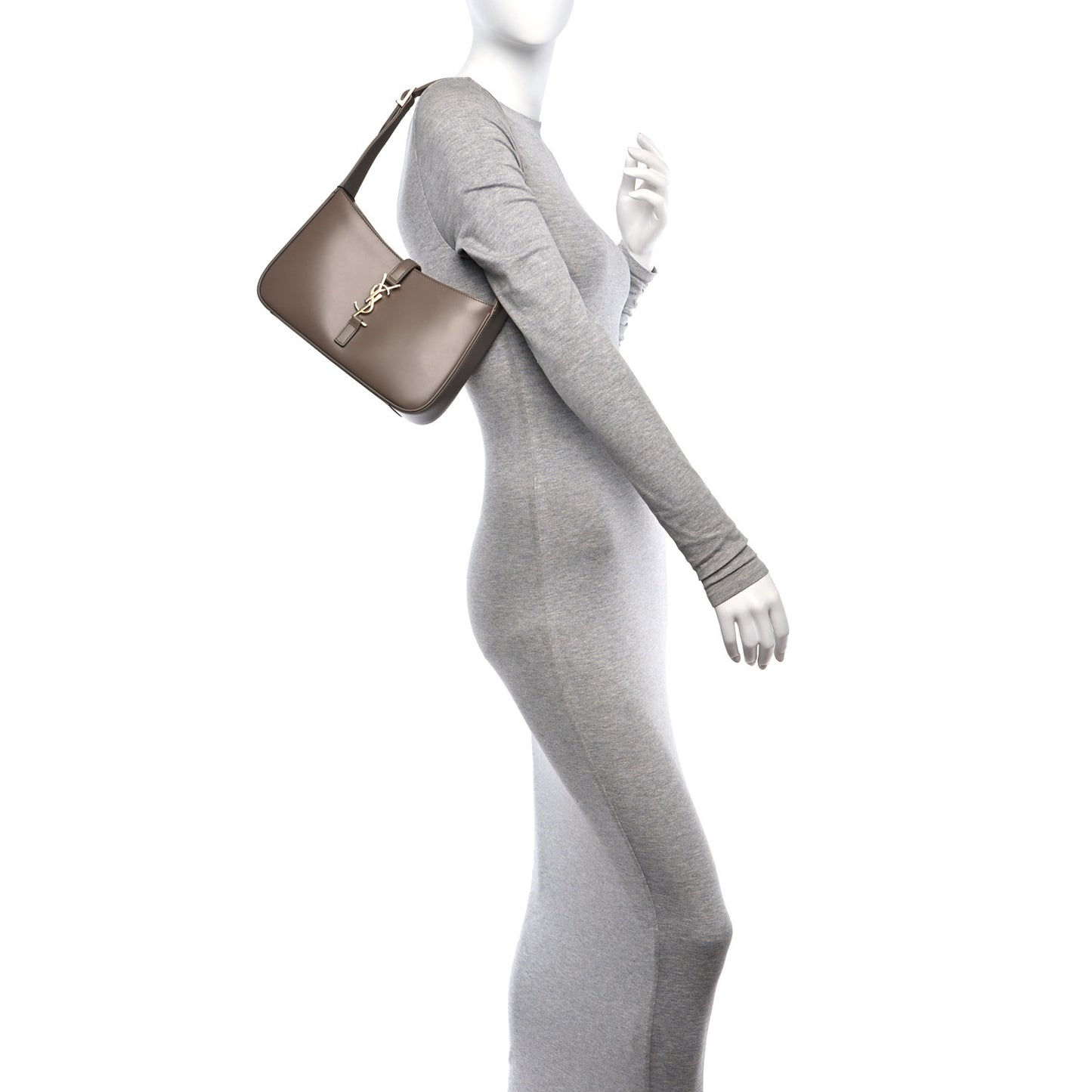 Smooth Calfskin Le 5 A 7 Hobo Taupe