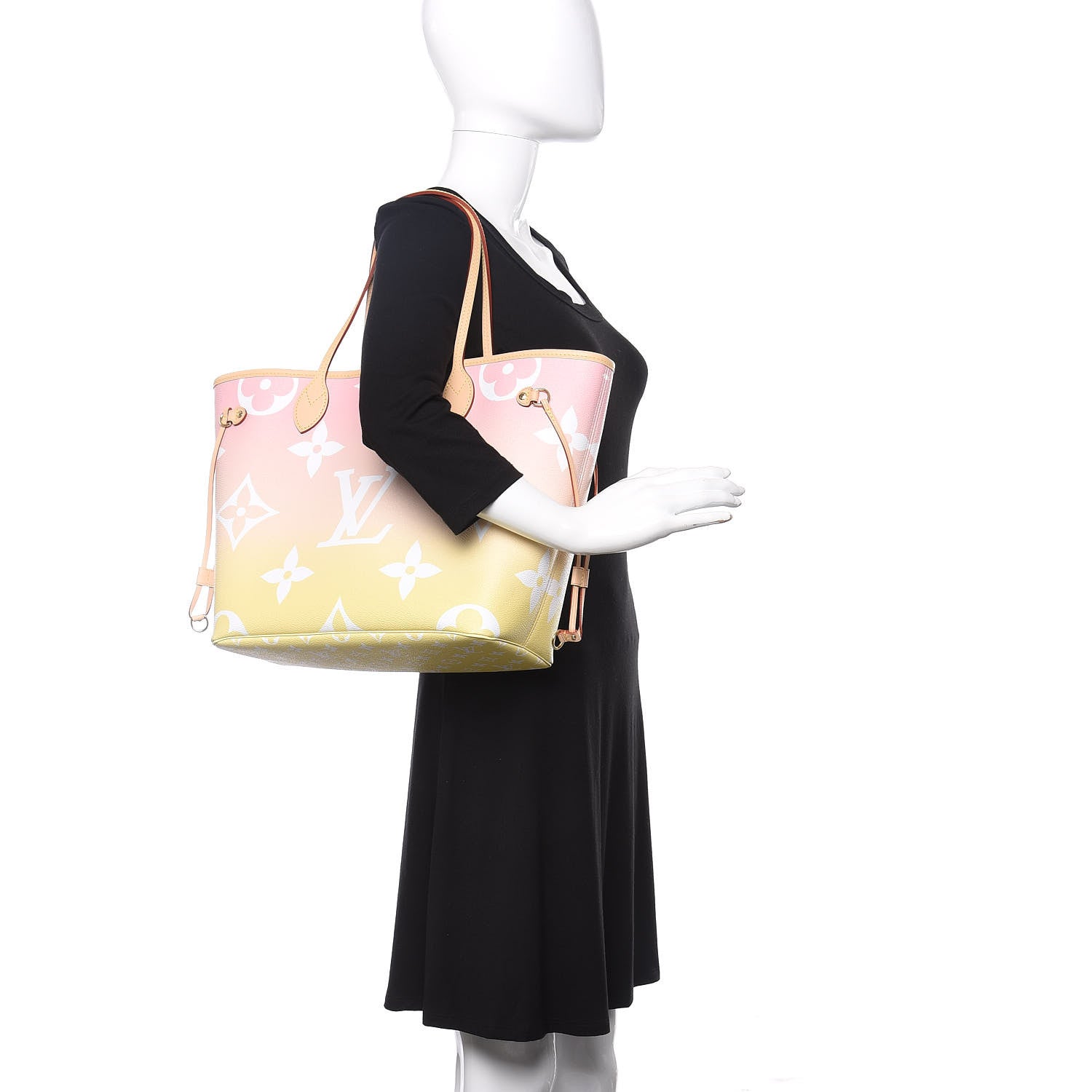 Louis Vuitton Monogram Giant By The Pool Neverfull MM Light Pink 2 of 10