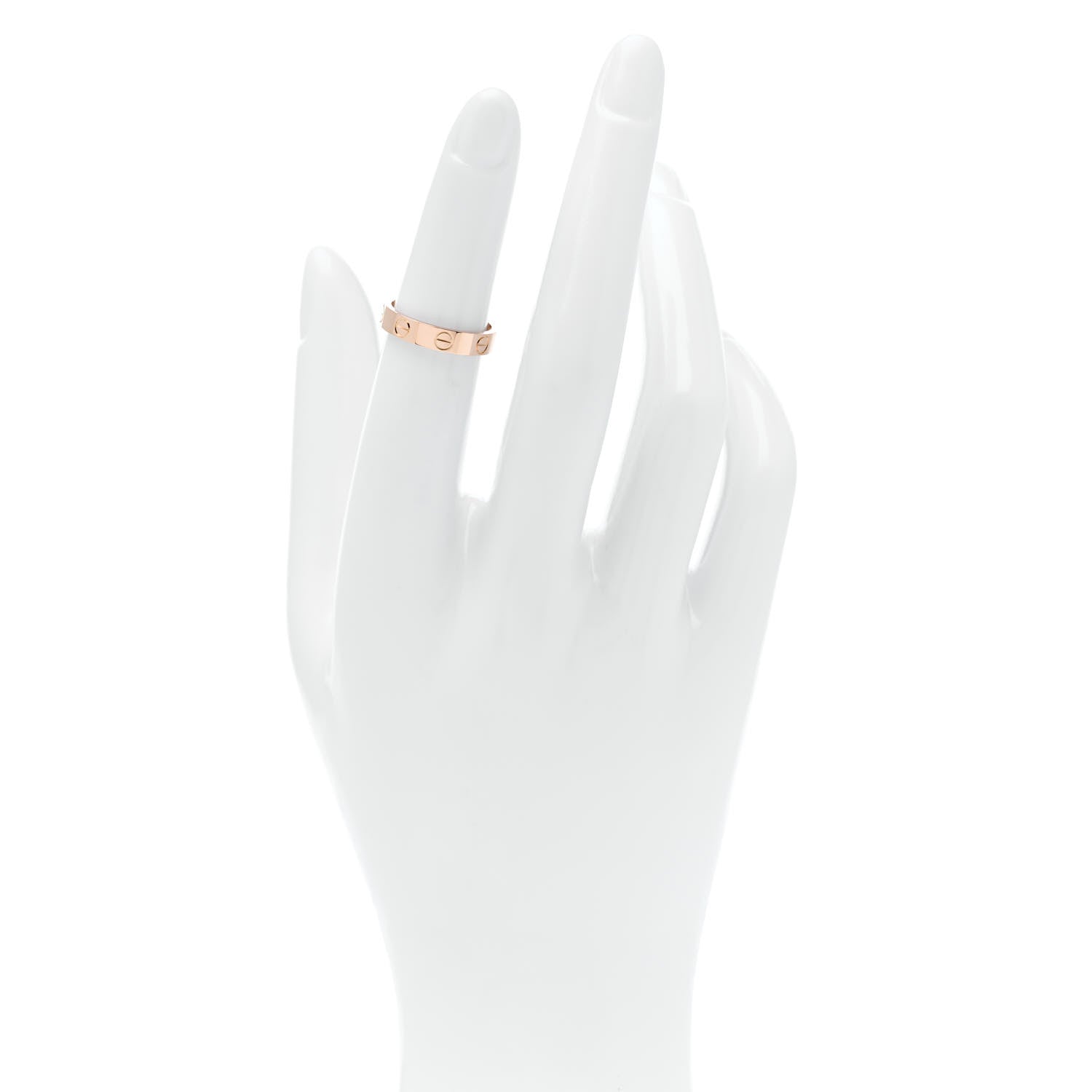 Cartier 18K Pink Gold 3.5mm LOVE Ring 48 4.5 2 of 5