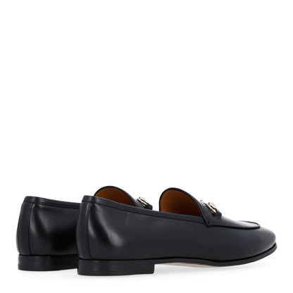 Gucci Calfskin Womens Jordaan Loafers 39.5 Black 5 of 11