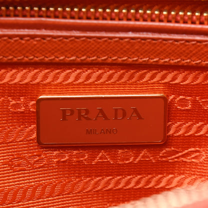 Prada Saffiano Small Galleria Double Zip Tote Papaya 5 of 9