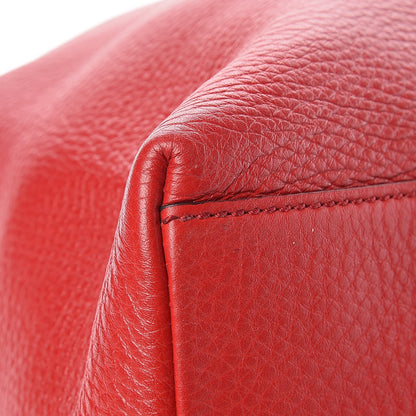 Gucci Pebbled Calfskin Medium Soho Chain Shoulder Bag Tabasco Red 8 of 11