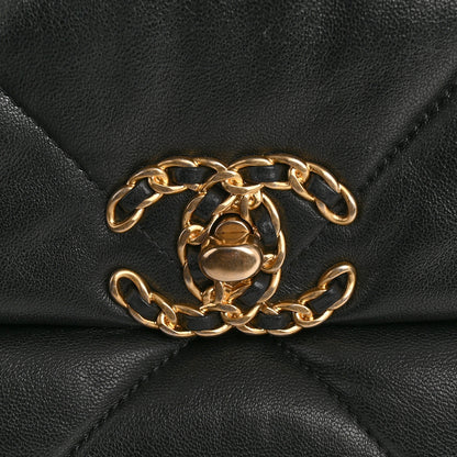 Chanel Lambskin Quilted Medium Chanel 19 Flap Black 11 of 13