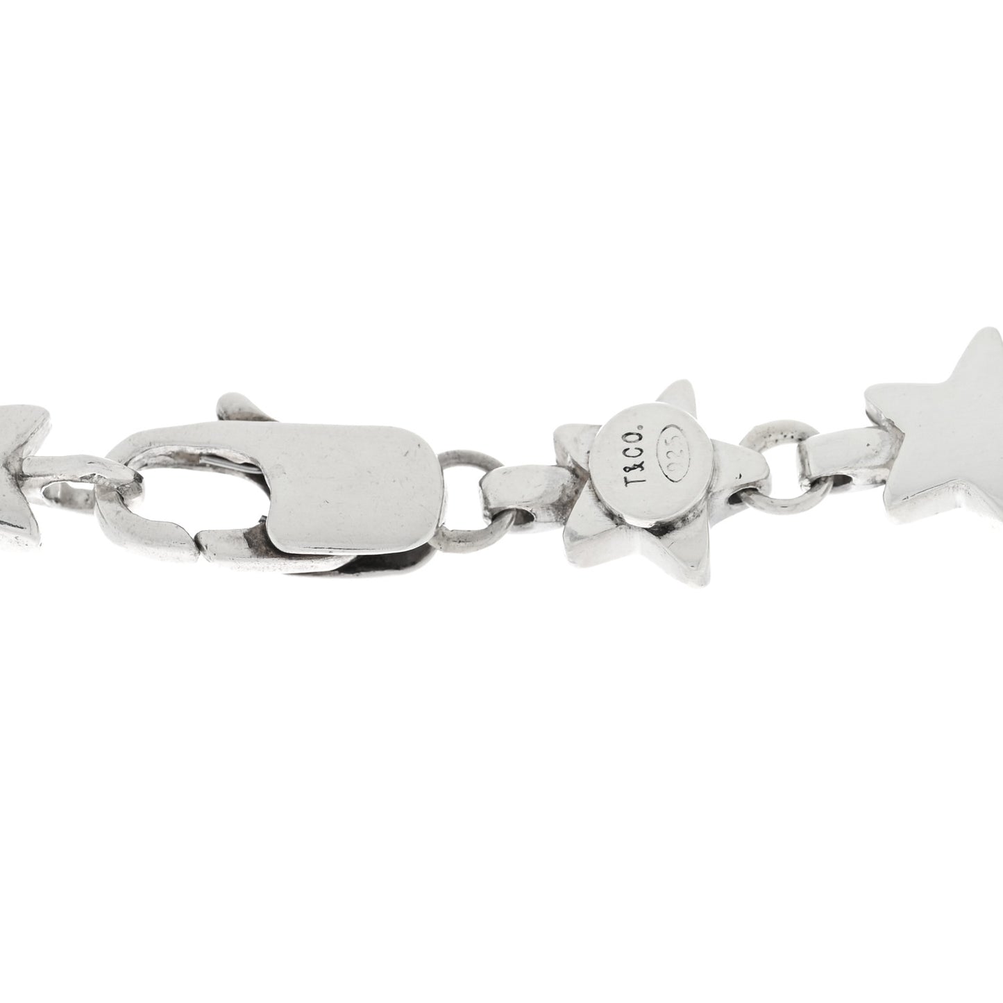 Sterling Silver Star Link Necklace