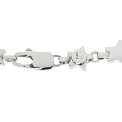 Tiffany Sterling Silver Star Link Necklace 4 of 5