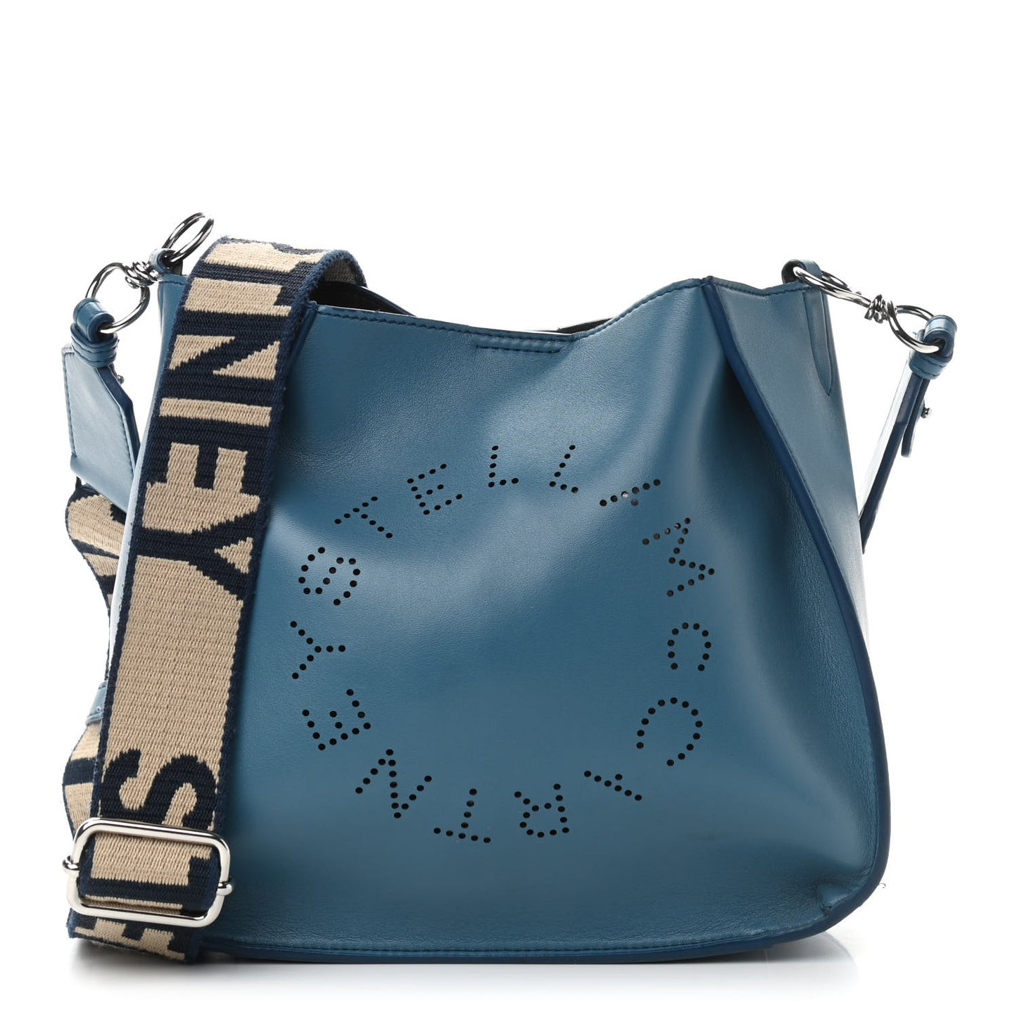 Eco Alter Nappa Perforated Logo Mini Crossbody Teal