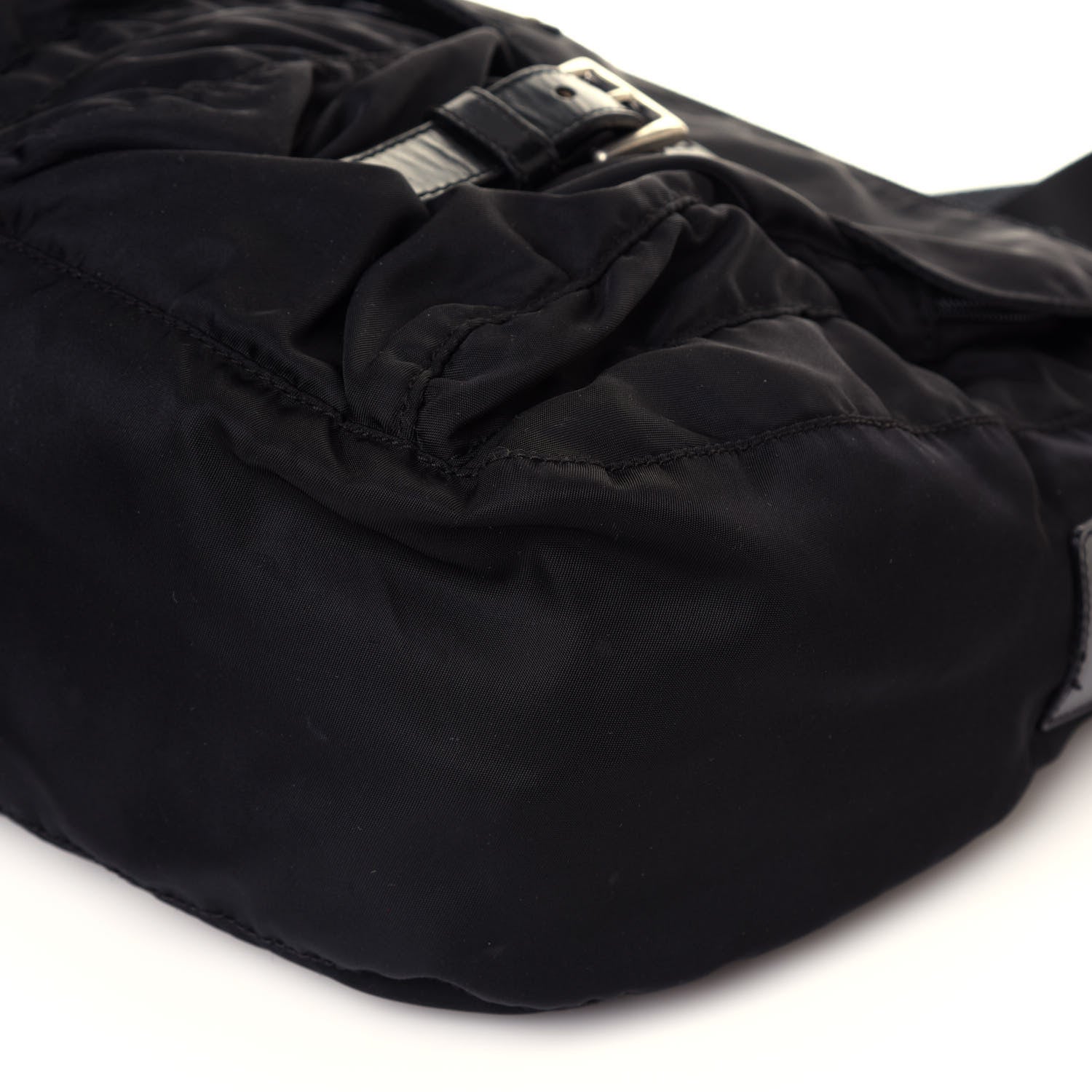Prada Nylon Vela Messenger Bag Black 7 of 16