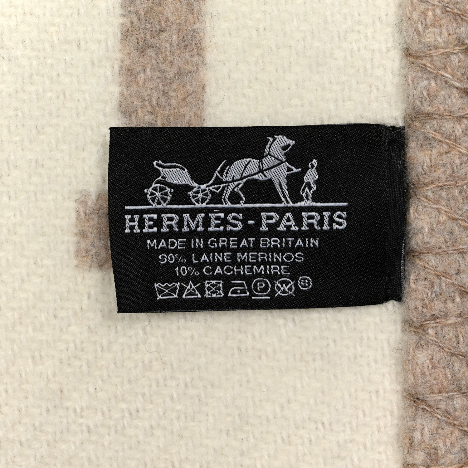 Hermes Wool Cashmere Avalon III Blanket Coco Camomille 3 of 3