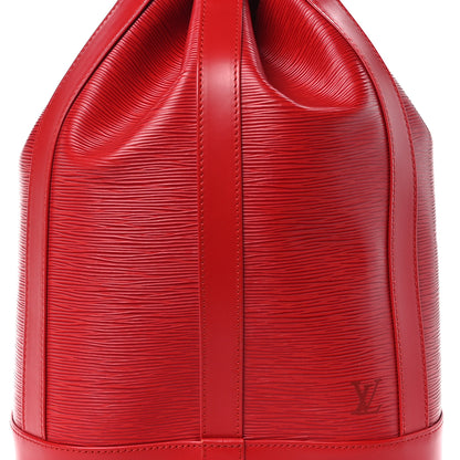Louis Vuitton Epi Randonnee PM Castillan Red 7 of 10