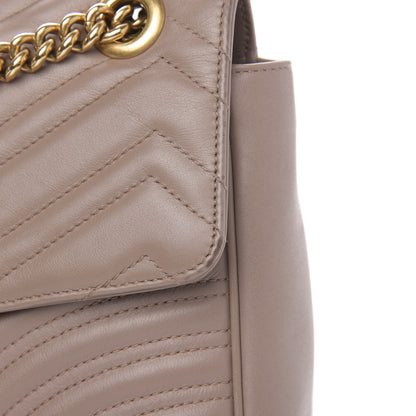 Gucci Calfskin Matelasse Medium GG Marmont Shoulder Bag Porcelain Rose 12 of 18
