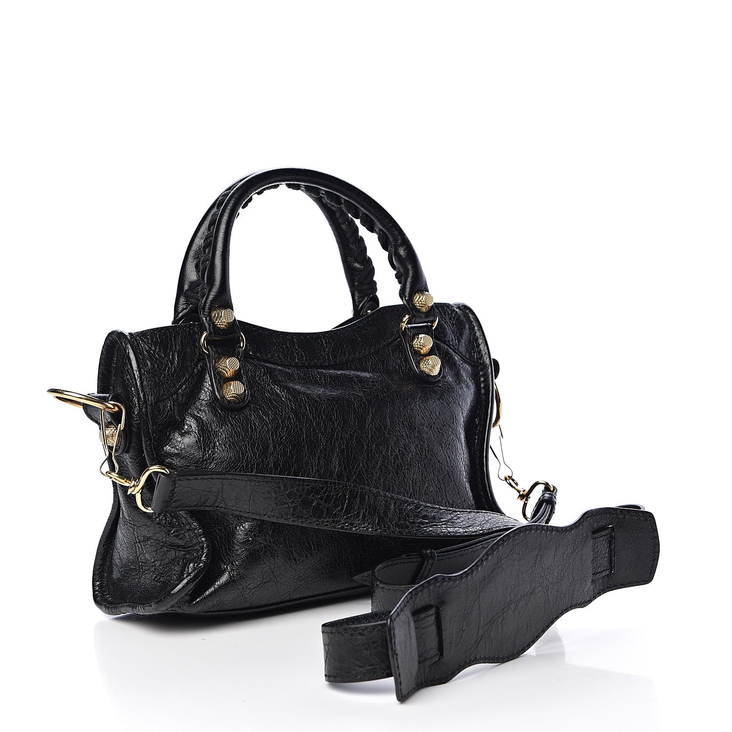 Balenciaga Agneau Giant 12 Gold Hardware Mini City Black 3 of 10