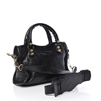 Balenciaga Agneau Giant 12 Gold Hardware Mini City Black 3 of 10