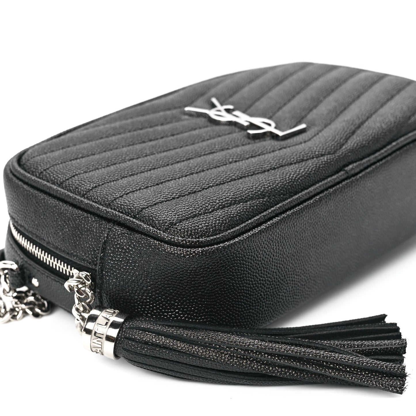 Grain De Poudre Matelasse Monogram Mini Lou Camera Bag Black