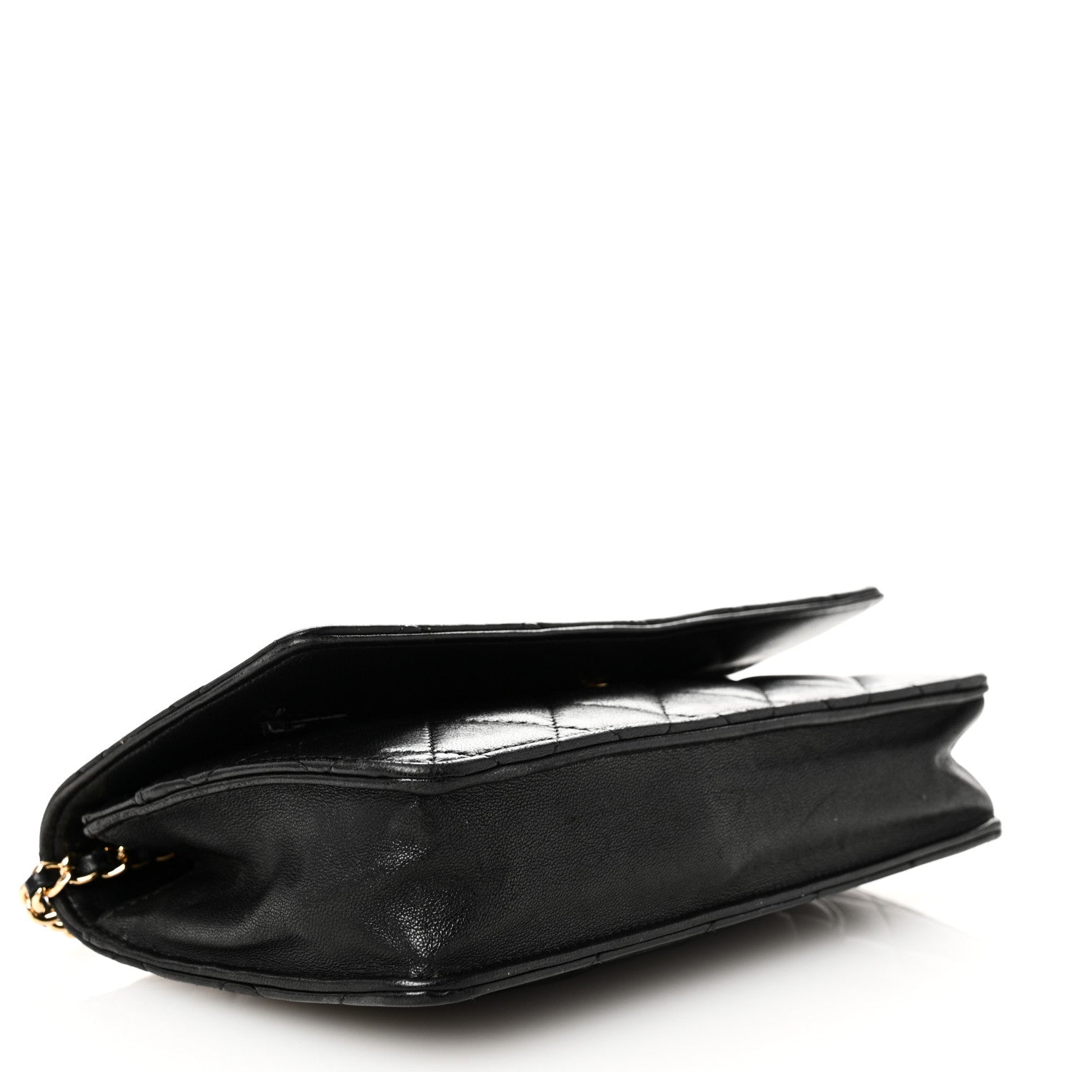 Chanel Lambskin Quilted Wallet On Chain WOC Black 4 of 11