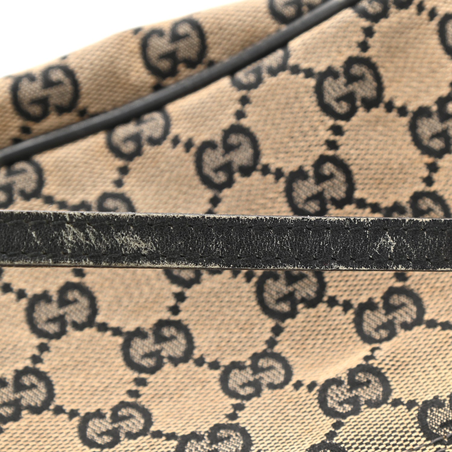Gucci Monogram Web Boat Pochette Black 14 of 15