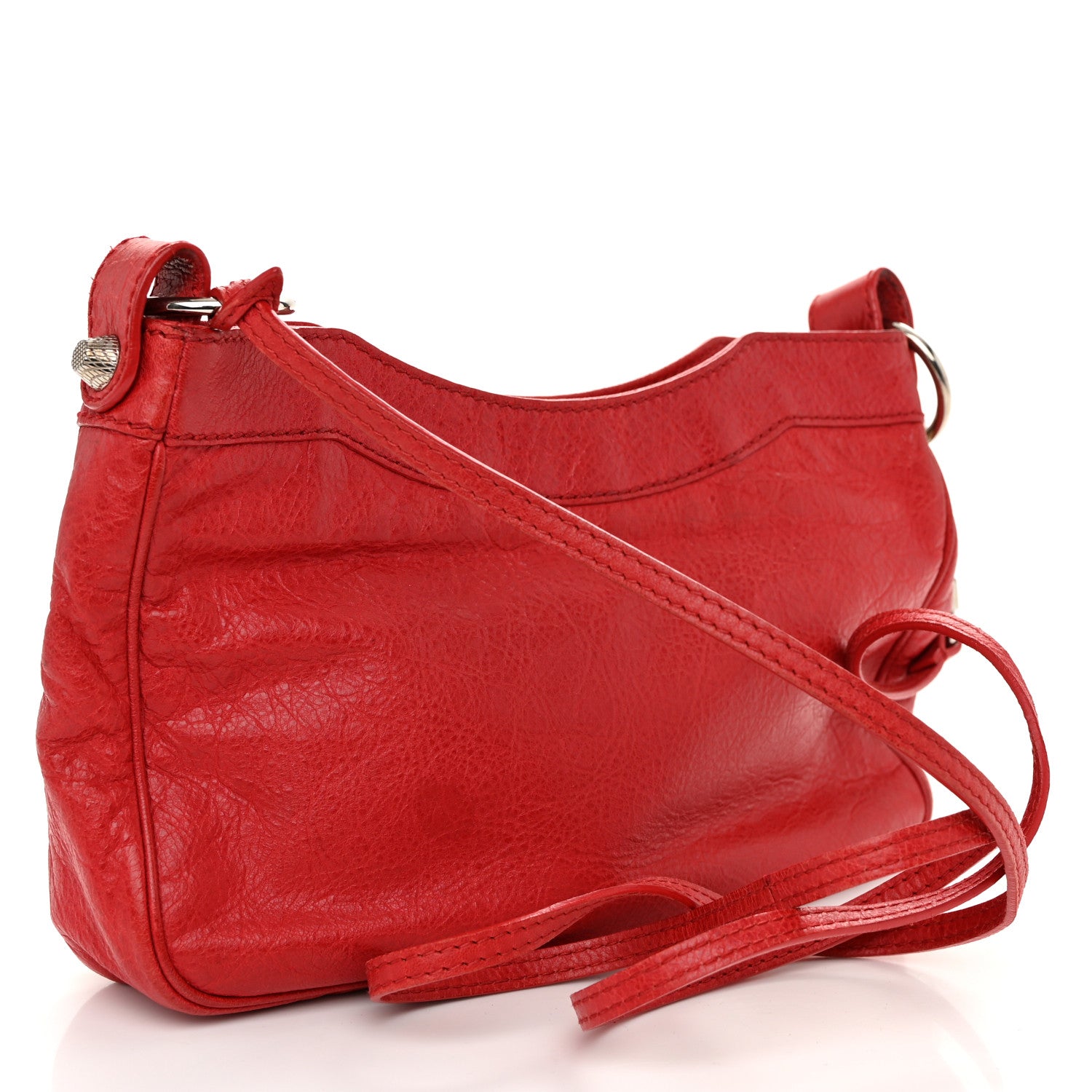 Balenciaga Agneau Giant 12 Silver Hardware Hip Rouge Coquelicot 3 of 13