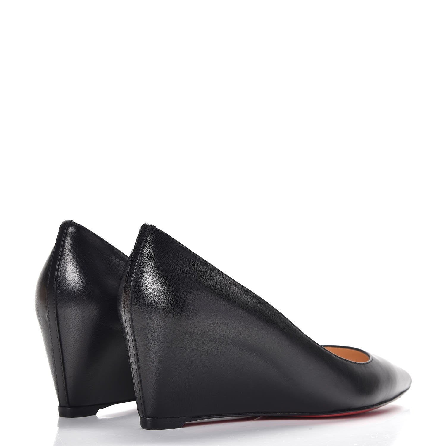 Christian Louboutin Shiny Nappa Pipina 55 Wedges 37.5 Black 4 of 13
