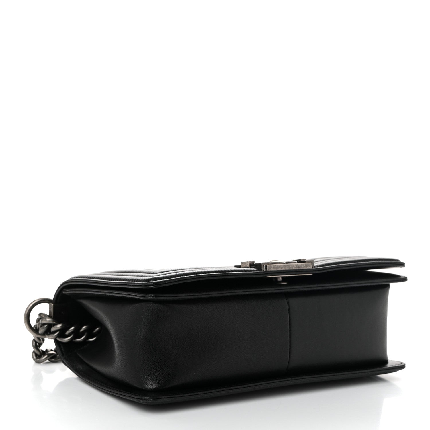 Chanel Lambskin Quilted Medium Boy Flap Black 4 of 10