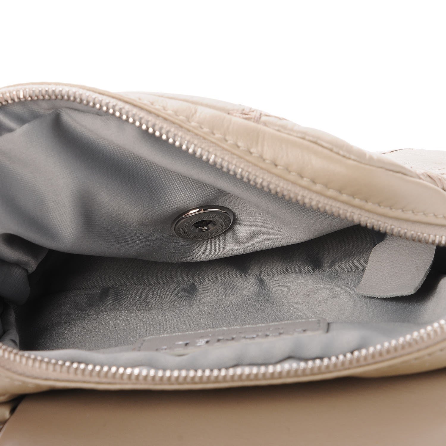 Chanel Metallic Lambskin Stitched New Mini Flap Beige 5 of 9