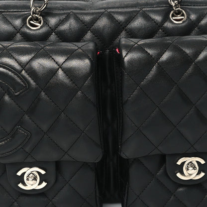 Chanel Calfskin Quilted Large Cambon Multipocket Reporter Black 8 of 13