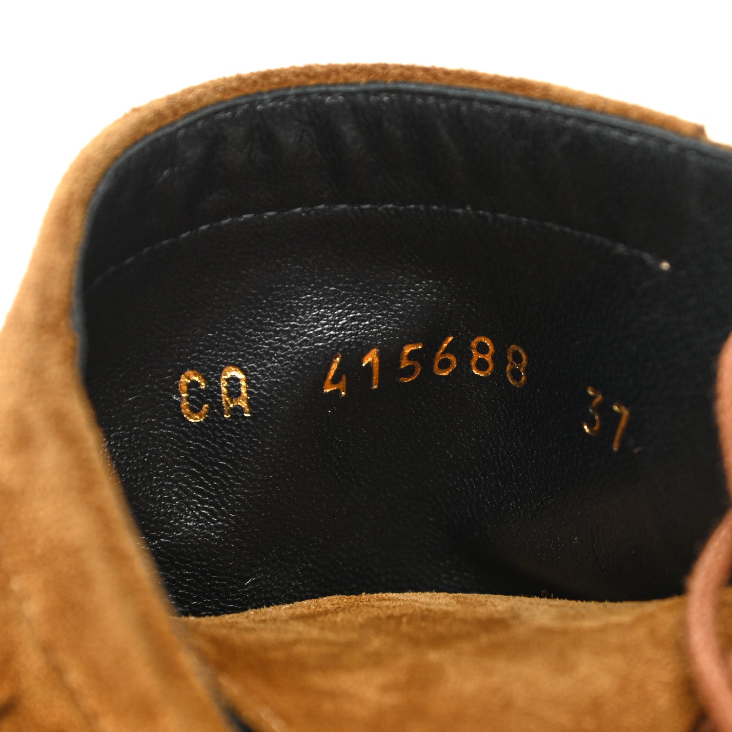 Saint Laurent Suede Babies 90 Fringe Ankle Boots 37 Light Tan 8 of 9